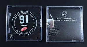 SERGEI FEDOROV RETIREMENT GAME PUCK 11/18/15 NEW IN CUBE DETROIT RED WINGS - Picture 1 of 1