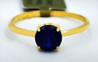 GENUINE 1.02 Cts BLUE SAPPHIRE RING 10K GOLD - Free Appraisal Service - NWT