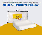 Massage Pillow 100% Premium Natural Latex Neck Supportive Pillow Huttan