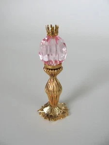 casa de muñecas casa de muñecas miniatura LÁMPARA DE MESA VICTORIANA ELÉCTRICA ROSA CLARO VIVIAN - Imagen 1 de 2