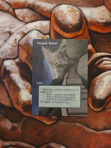 Magic the Gathering Wizards' School Hand Painted Unique Custom MTG Alter - Picture 1 of 1