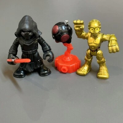 Figuras de Kylo Ren y C3PO 2 PIEZAS Playskool Star Wars Galactic Heroes Force Strike  Foto 1 de 4