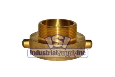 INDUSTRIAL SUPPLY Fire Hydrant Adapter | 2-1/2" Female NST/NH x 2" Male NPT | Brass