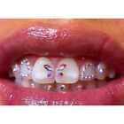 4Pcs Dental Teeth Gems Clear Crystal Tooth Gem Ornaments Jewelry New  QW