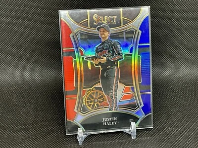 2024 Panini Select Nascar Justin Haley  Trackside Red/Blue 25/25 - Image 1 of 2