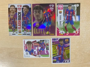 Panini Laliga Megacracks 2024-2025 Lamine Yamal Lot 3 Cards + 2 Stickers - Picture 1 of 1