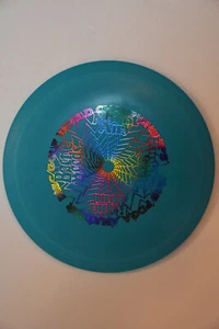 Discraft 149g Cyclone 1995 Am Worlds Blue  Rainbow stamp - Picture 1 of 3