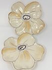 Laurie Gates ‘ The Casual Collection’ 2 Cream Floral Salad Plates 8” W