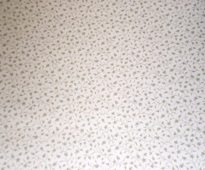 Pequeña hiedra verde salvia satinada vintage en blanco roto por estampados de porcelana 19519 Foto 1 de 4