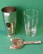 SHAKER + FILTRO AGITATORE AMERICANO BOSTON DESIGN ALESSI ACCIAIO INOX. MM60