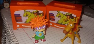 Figurines d'action Nickelodeon 2 Rugrats avec étuis de télévision Chuckie & Spike - Photo 1/1