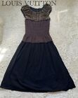 Louis Vuitton A Line Wool Sleeveless Dress Size 39 inch Authentic