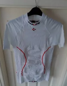 Nalini Men's Passione Cycling Compression Base Layer - White/Black/Red-Size S-M - Picture 1 of 10