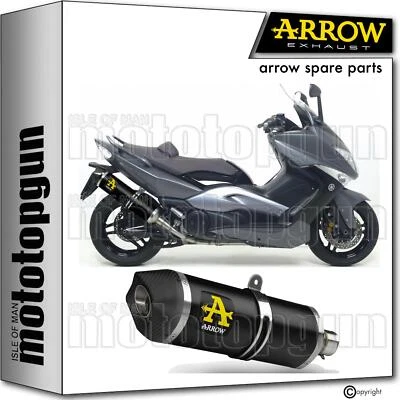 ARROW EXHAUST O RACE-TECH BLACK ALUMINIUM C YAMAHA TMAX T-MAX 500 YP 2010 10 - image 1 of 4