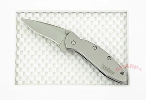 1600 Kershaw Chive Knife plain Blade 1.9" frame lock New *Blem* Assisted opener - Picture 1 of 3