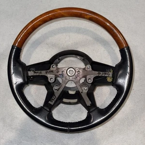 GENUINE 2006-2010 JEEP COMMANDER STEERING WHEEL BLACK LEATHER WOOD GRAIN OEM - Bild 1 von 13