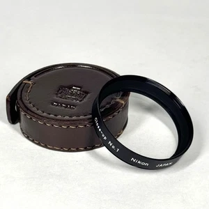 Filtro obiettivo Nikon 52 mm close-up n.1 con custodia in pelle Nippon Kogaku - Foto 1 di 2