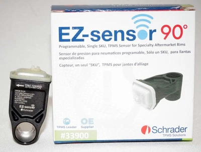 TPMS Programmable Sensor 90 Degree EZ-sensor Schrader 33900 - Image 1 of 4