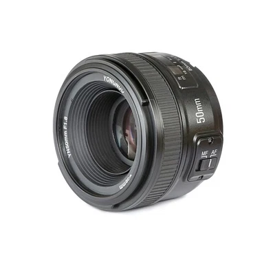 YN50mm F1.8N Standard Prime Lens, Large Aperture Auto Manual Focus AF MF for ... - Image 1 of 4