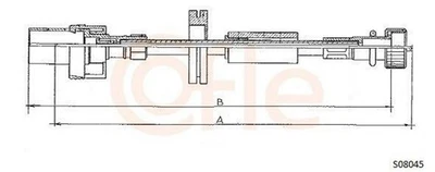 COFLE Tachowelle S08045 für FORD TRANSIT Kasten (T) TRANSIT Bus (T) 2398mm - Bild 1 von 4