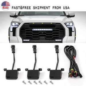 Front Grille Light LED Amber Lamp ASSY For Tundra Sequoia PRO 2022-2024 2023 US - Picture 1 of 11