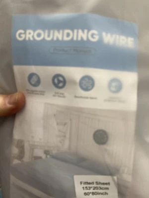 Sábana bajera de alambre de conexión a tierra con alambre de conexión a tierra, sábana bajera para 60x80 Foto 1 de 4