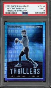 2023 Panini Rookies & Stars TREVOR LAWRENCE #TH14 Thrillers Pandora /75 PSA 9 - Picture 1 of 2