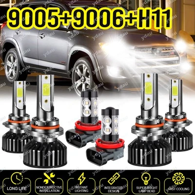 Lâmpadas de neblina para faróis de LED Toyota RAV4 Sport Utility 2.5L 3.5L 2006-2012 - Imagem 1 de 4