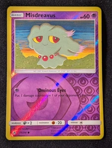 Misdreavus 77/214 - SM Unbroken Bonds Reverse Holo LP Pokemon TCG - Picture 1 of 2