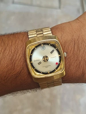 Reloj Suizo Automático Vintage Raro Zodiaco Astrográfico SST Esfera Misteriosa 883.963 Foto 1 de 4