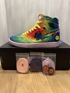 Size 7.5 - Jordan 1 Retro OG High x J Balvin Tie Dye - Picture 1 of 7