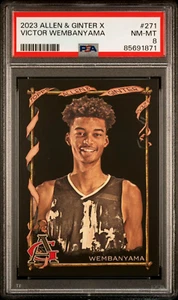 2023 Topps Allen & Ginter X Victor Wembanyama Rookie Card #271 RC PSA 8 NM MINT - Picture 1 of 4