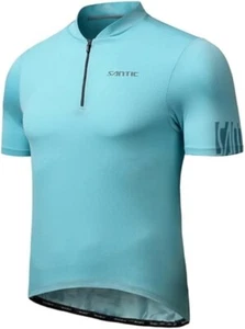 Santic Men's Cycling Jersey Short Sleeve Pro Road Bike Shirt Full Zip UP Size L - Picture 1 of 1