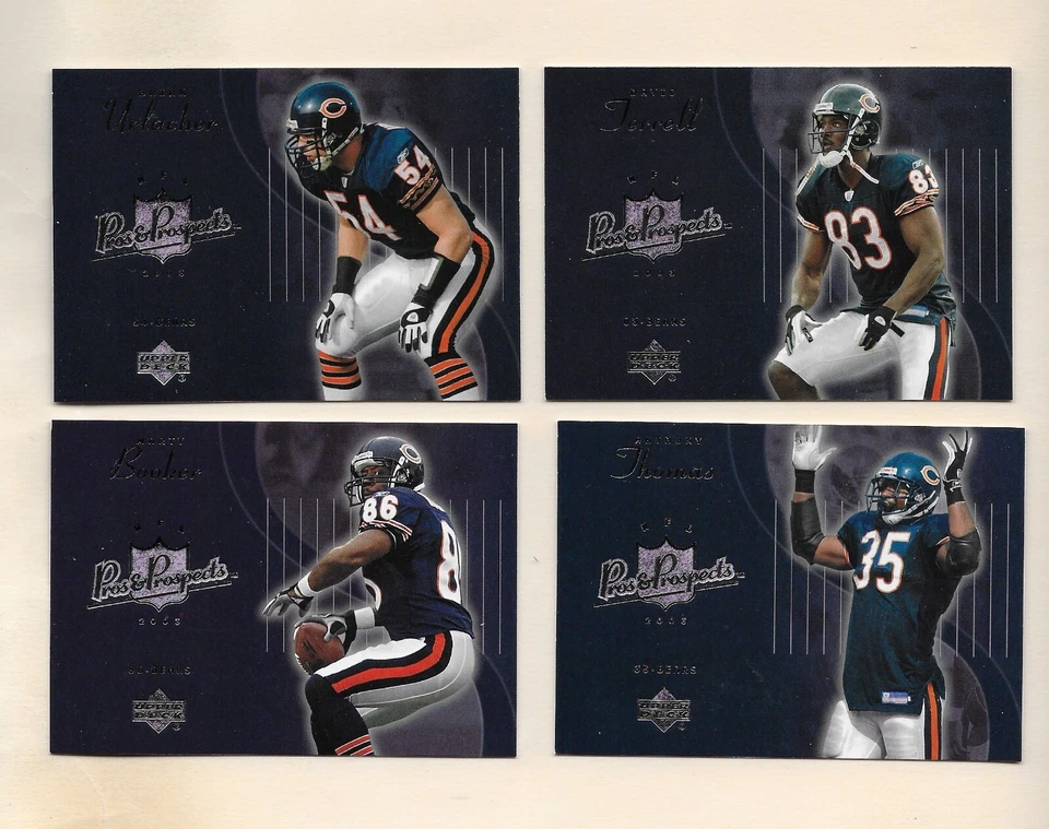 2003 Pros & Prospects Urlacher, Thomas, Terrell, Booker Bears - Image 1 of 1