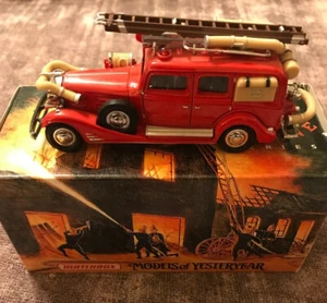 MATCHBOX MODELS OF YESTERYEAR 1933 Cadillac Fire Wagon YEE03 NEW - Picture 1 of 5