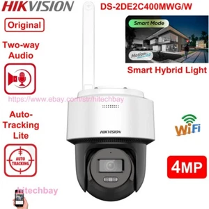 Hikvision 4MP ColorVu Smart-Hybrid-Light WiFi PT IP Camera DS-2DE2C400MWG/W - Picture 1 of 13