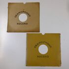 2x 12" 78 gramophone record sleeves , cardboard