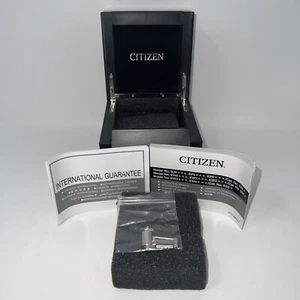 Vintage Citizen Watch Box Case, Booklets,  Links And pins NO WATCH - Picture 1 of 13