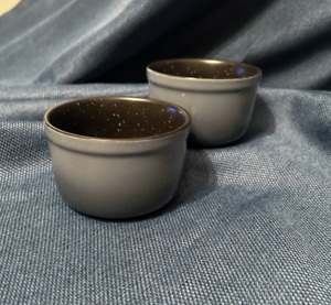 BergHOFF GEM Stoneware Set of 2 Ramekins w Enamel Coating 4.25”  Made In Belgium