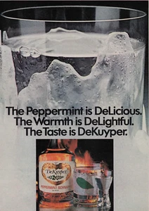 1981 Vintage Print Ad Peppermint DeLicious DeLightful Taste DeKuyper Schnapps - Picture 1 of 2