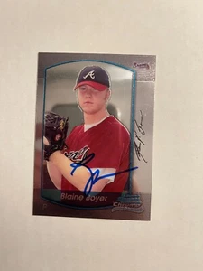 Atlanta Braves BLAINE BOYER Signed Card - Picture 1 of 1