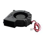 DC12V Black Plastic Brushless Cooling Blower Axial Case Fan 75mmx25mm
