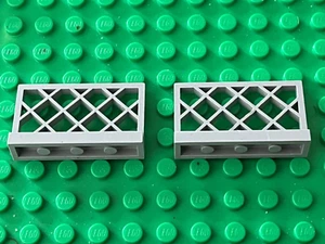 2 x LEGO OldGray Fence ref 3185 / set 7191 10027 6598 4708 6265 4707 ... - Imagen 1 de 1
