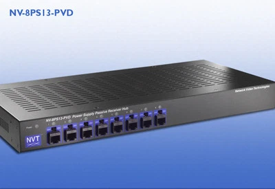 Concentrador receptor pasivo fuente de alimentación de 8 canales NVT NV-8PS13-PVD con datos individuales Foto 1 de 4