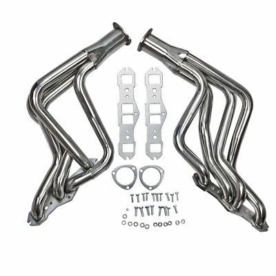 Stainless Steel Exhaust Headers For Oldsmobile Cutlass Delta 1965-74 350 400 455 - Image 1 of 4