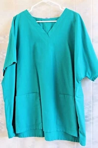 Blusa Médica, Pullover Verde Azulado Cuello en V, Talla 3XL ¡ENVÍO GRATUITO! - Imagen 1 de 4