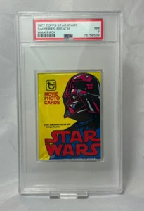 1977 Topps STAR WARS 2nd Series FRENCH Wax Pack PSA 7 - Picture 1 of 2
