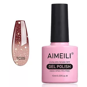 AIMEILI UV LED Nagellack Thermo Gellack ablösbarer Temperatur Farbwechsel Gel... - Bild 1 von 8