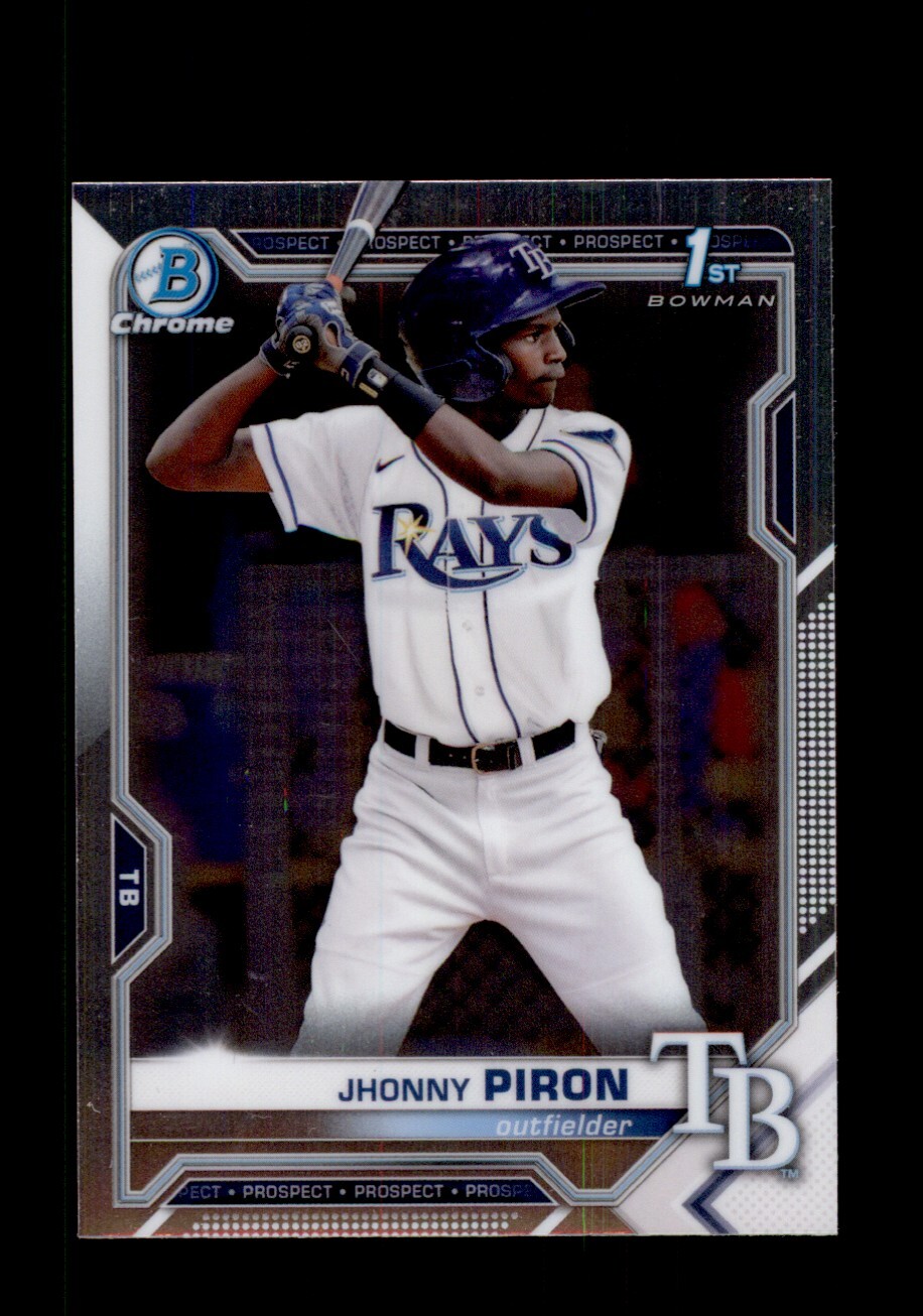 2021 Bowman Chrome Prospects Jhonny Piron Rookie Tampa Bay Rays #BCP-239