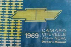 1969 Chevrolet Camaro Chevelle Chevy Nova Owners Operators Manual NEW REPRINT - Picture 1 of 1